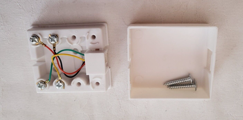 Socket Modem Wall RJ11 Cable ADSL Internet Female - Picture 2 of 5
