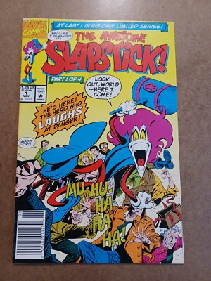 Awesome Slapstick #1 1st App & Origin - Newsstand + Combined Shipping Pics!