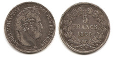 Lot pièce 5 Francs Louis