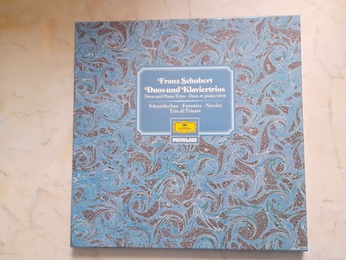 Schubert Duos E Pianoforte Trios Schneiderhan-Fournier-Nicolet *4LP BOX DGG*NM*