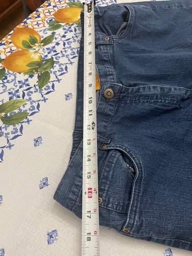 16W Ruby Rd Denim Blue Jean Cropped Ankle Casual Pants Elastic Pockets jeans - Picture 5 of 9
