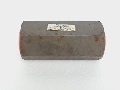 FLUTEC RV20-01 Inline Check Valve 1-1/2'', 350 Bar NRV -2 # NEW