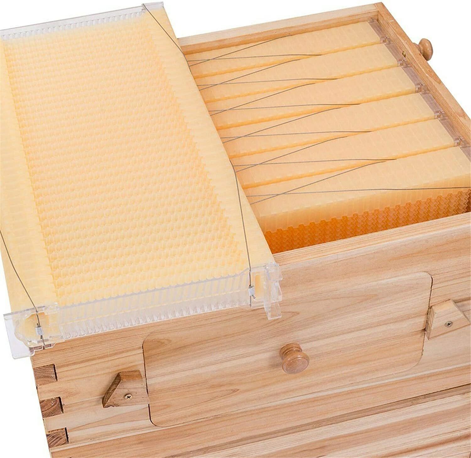 Complete Bee Hives Starter Kit 7 Auto Flow Frames + Beekeeping Supplies ...