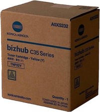 Konica-Minolta TNP-22Y OEM Toner: Yellow A0X5232 - FREE SHIPPING