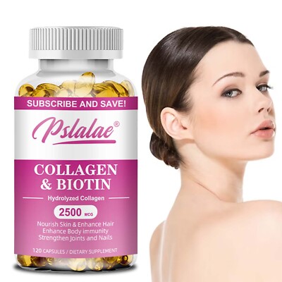 Collagen & Biotin - for Hair, Skin, Nails, Immune Joint Support, High Potency
