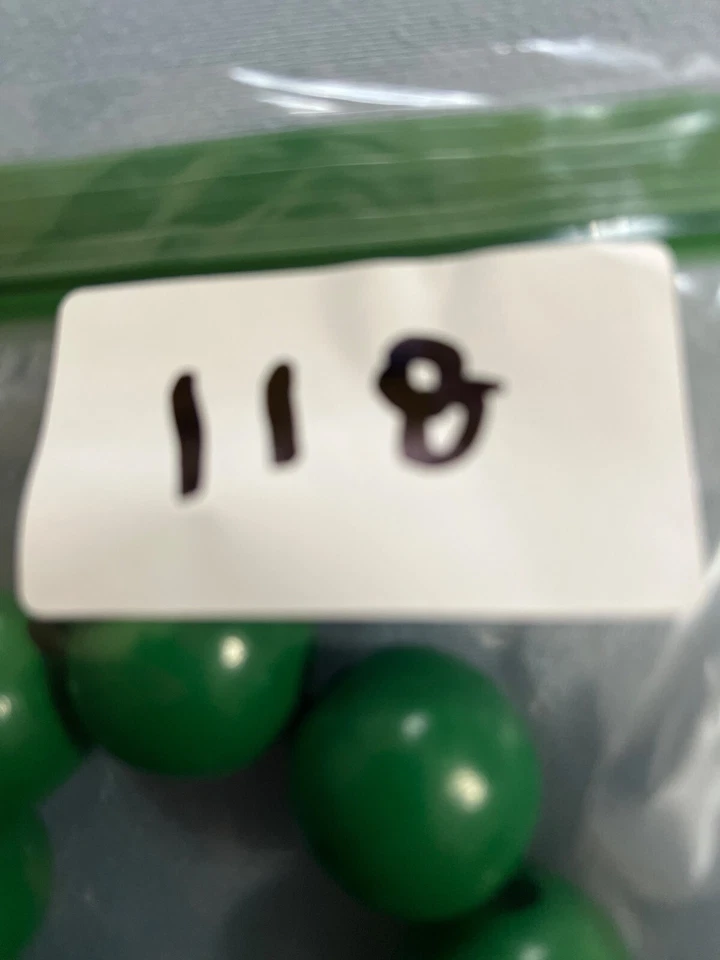 Зеленый бисер эластичный браслет с большой круглый бисер заявление подарок - Изображение 4 из 4