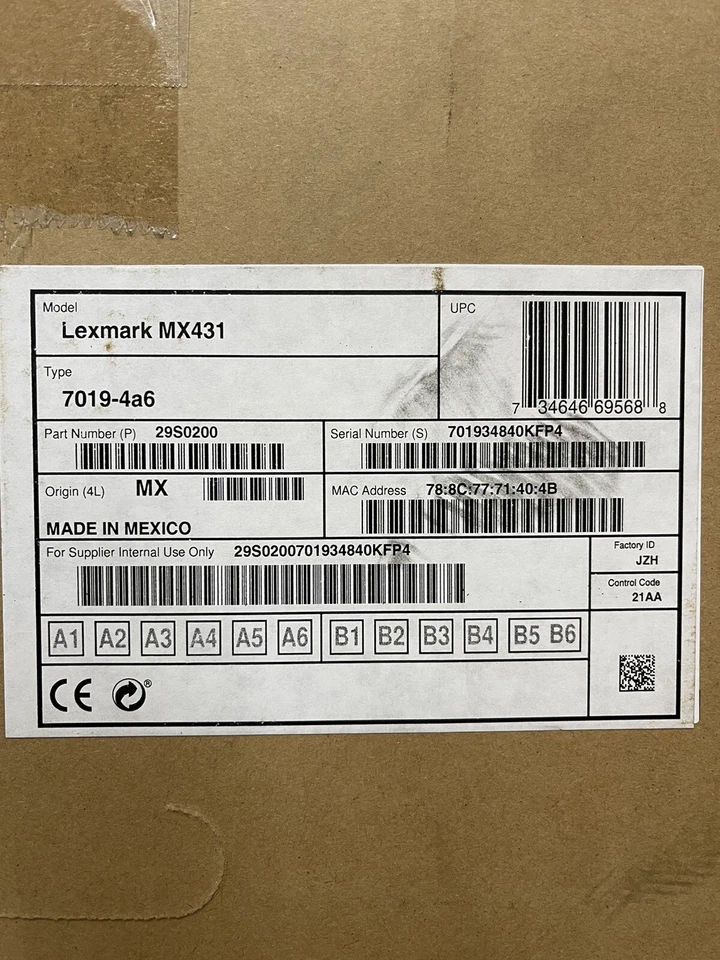 Lexmark MX431adn Laser Multifunction Printer - Black & White Monochrome New - Image 4 of 4