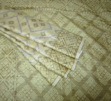 BVH WEARABLE PURE SILK Vintage Sari 5yd 21SEP3205 X06 E1059 Cream ABCKB