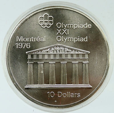 1974 CANADA Queen Elizabeth II Olympics Montreal BU Silver $10