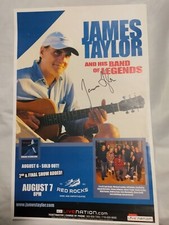 James Taylor Autographed Concert Flyer Poster HandBill