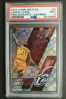 LeBron James 2015 Panini Prestige #15 Franchise Favs Checker Graded Card PSA 9