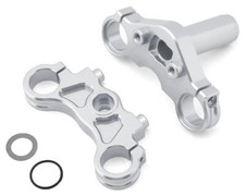 Losi Promoto-MX Aluminum Triple Clamp Set (Silver) [LOS364006]