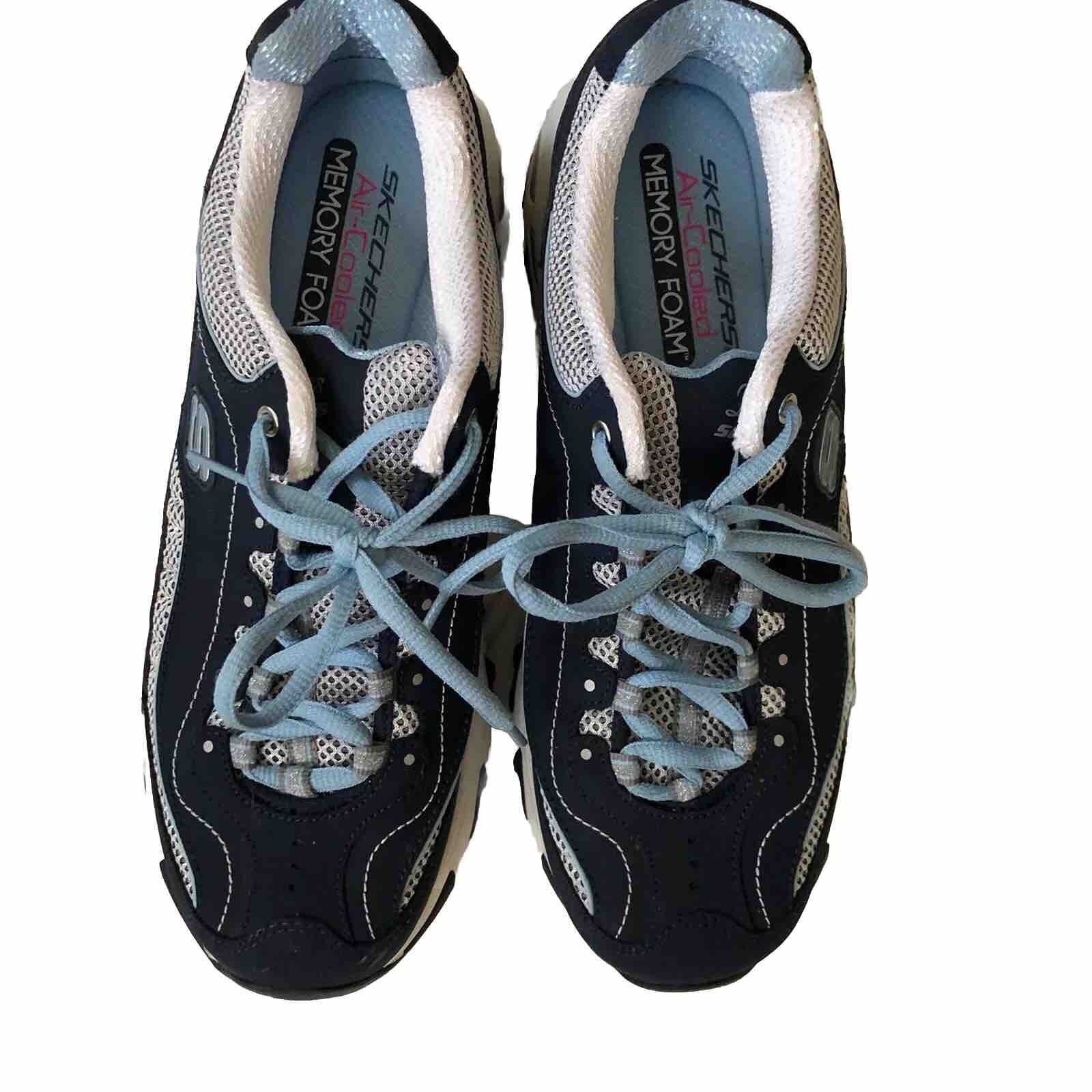 Skechers Women's D Lites Air-Cooled, Memory Foam Sneakers