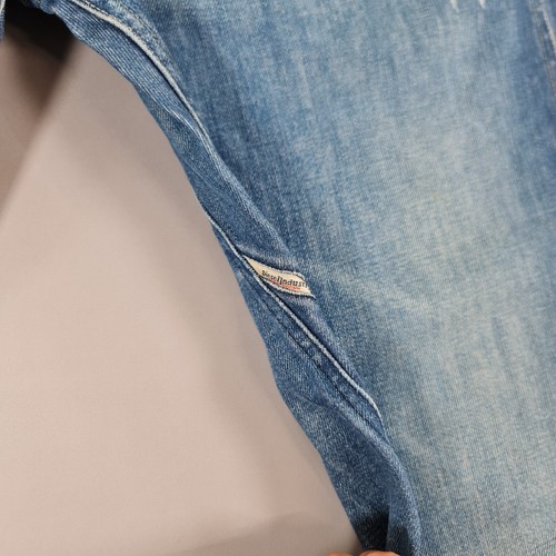 DIESEL Baggy Jeans Mens Blue W34 L32 Pheyo Loose Back Cinch Y2K Skater 0088K - Picture 8 of 14