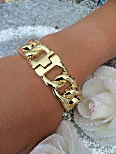 idée cadeau SUBLIME BRACELET FEMME TEINTE doré STRASS CEINTURON - Bild 2 von 2