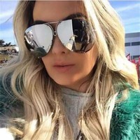 LARGE OVERSIZED LADIES WOMEN SUNGLASSES DESIGNER BIG FRAME RETRO VINTAGE UK 