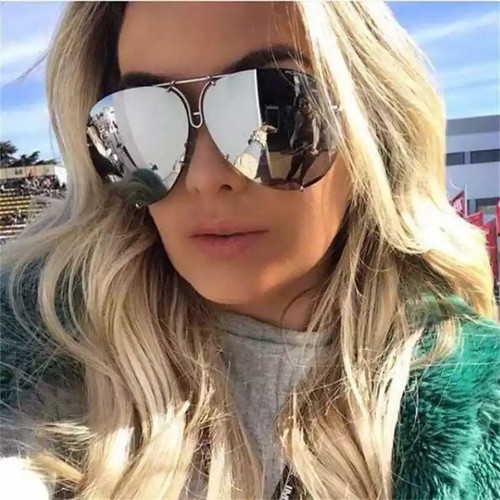 Oversized aviator napszemüveg nőknek designer retro stílus_voghion.com