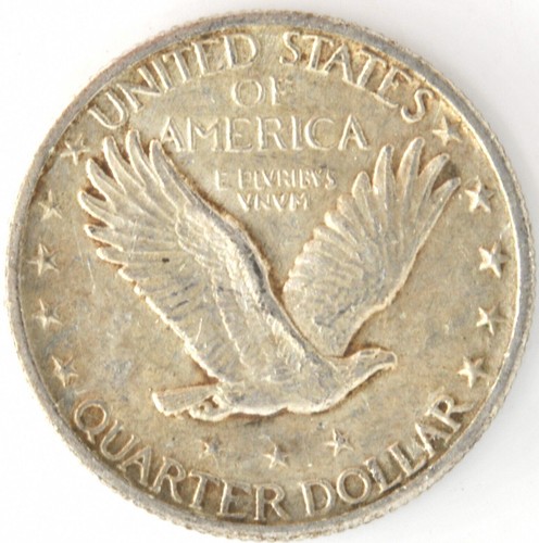 1925 Standing Liberty Quarter Dollar US 90% Silver 25 Cent Coin Philadelphia - Picture 2 of 2
