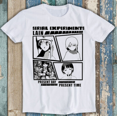 T-Shirt Serial Experiments Lain Present Day Time Manga Anime lustig Geschenk 1819
