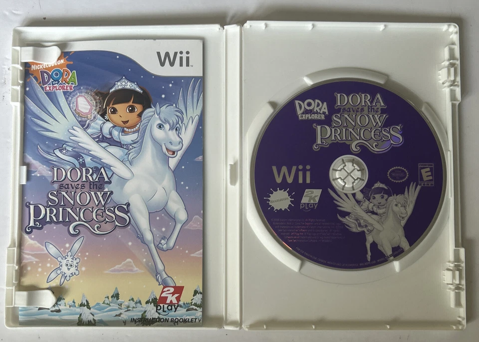 Dora Saves The Snow Princess (NintendoWii, 2008) CIB Pre-owned FREE Ship/Canada - Image 2 of 4