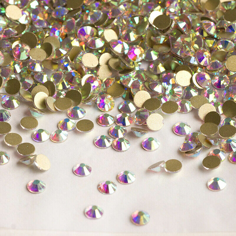 750pcs Résine Strass Nail Art Flatback Gemmes Cristal Ab - France - Foto 13