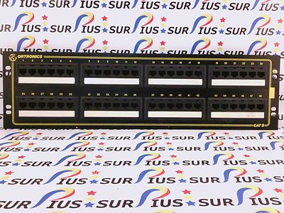USSP Ortronics OR-851004912 48 Port 568b Cat5 Patch Panel Category 5 19'' Rack