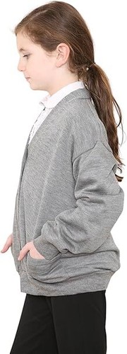 Girls School Uniform Cardigan Sweater Button Closure with Convenient Pockets - Picture 37 of 52