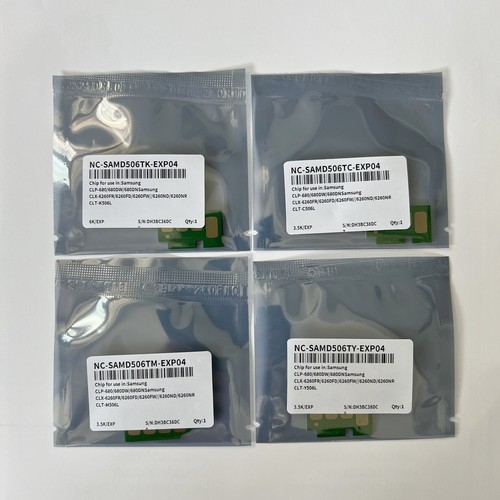CLT-506L CLT-K506L CLT-C506L CLT-M506L Chip for Samsung CLP-680 CLX-6260 - 第 1/6 張圖片