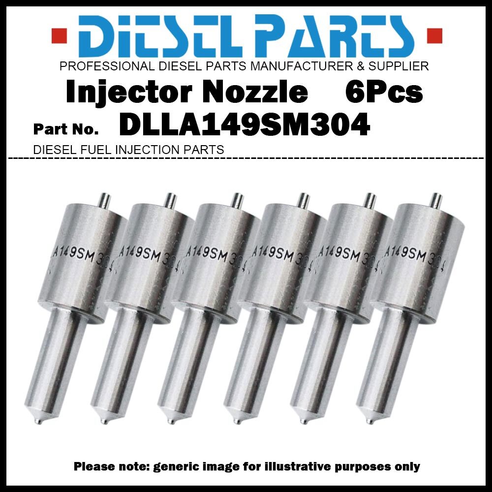 6Pcs Fuel Injector Nozzle NP-DLLA149SM304 for Hitachi ISUZU 4BG1 6BG1 8972221700