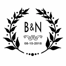 Custom Wedding Trodat Embosser,Hand Held Embosser,Monogram, Address Embosser