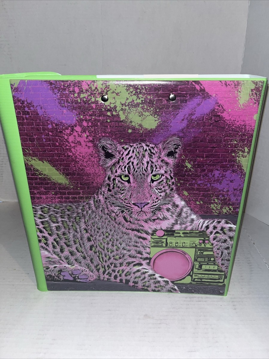 Mead Trapper Keeper Binder RETRO Vintage Style Cheetah/Leopard