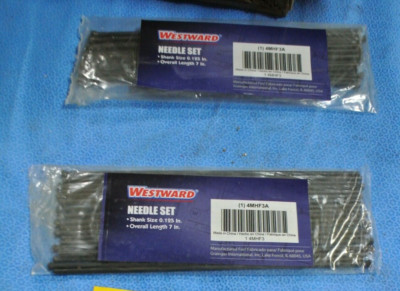 4 bags of Westward Needle Sets #4MHF3A Shank Size 0.125 in. Length 7''