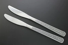 Interpur Japan Stainless Silverware  - FLORENZ 4 Petal - Dinner Knives (2)