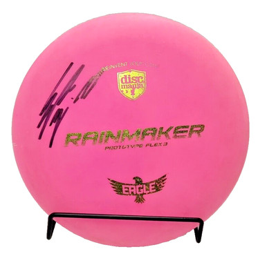Autographed Discmania Eagle McMahon Prototype Flex 3 Rainmaker Pink Signed Rare