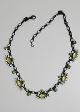 Konplott Collier Kette der alten Galaxy Serie - Farbe Grün / Champagner- Rarität