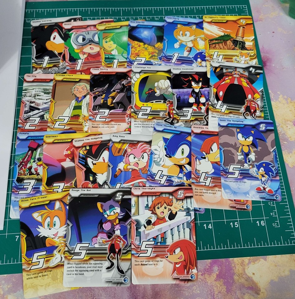 20042006 Sonic X Trading Card Game 110 CARDS eBay