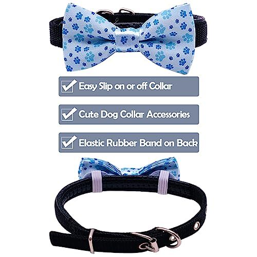 Paw Bone Printed Small Dogs Bowties Collar Charms Bows S/M (3.8*1.8) 10pcs/lot - Bild 5 von 7