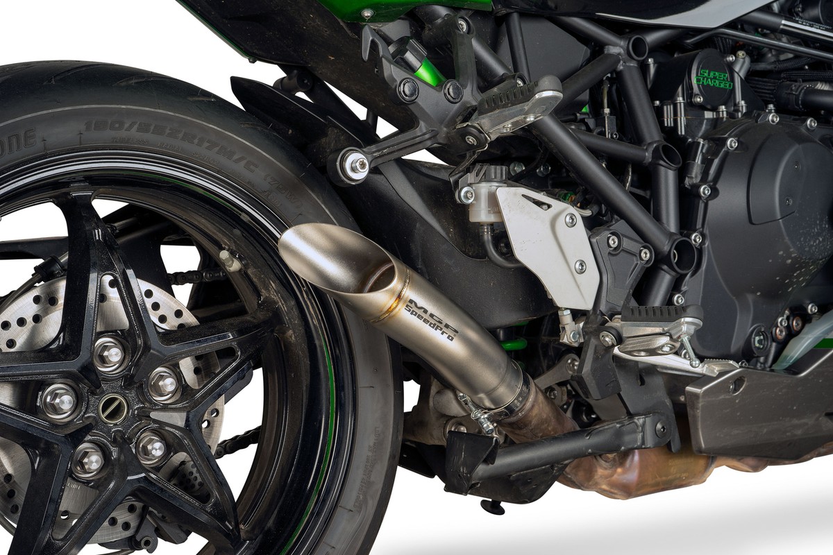 Ten-Qoo　0423 MGP-SR1 Slash-Cut Slip-on Kawasaki ZX-10R Ninja 2006 - 2007