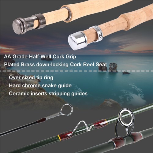 1/2/3WT Fly Rod 6' / 6'6"/ 7' / 7'6" Graphite IM10 Fly Fishing Rod Small Creek - Photo 2/10