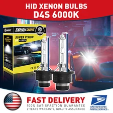 2x D4S 35W 6000K HID Xenon Replacement Low/High Beam Headlight Lamp Bulbs White