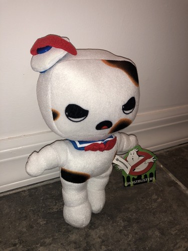 9” Ghostbusters Toasted Stay Puft Burnt Marshmallow Toy Factory Plush Doll Cute - Picture 2 of 4