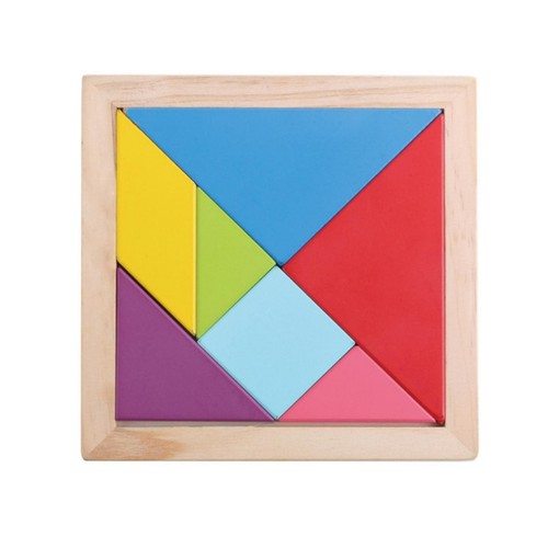 Wooden Tangrams Puzzles Stem Montessori Wood Toy for - Picture 4 of 5