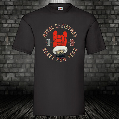 Metal Christmas Heavy New Year T-Shirt Shirt Funshirt Männer Fun Geschenk S-5XL