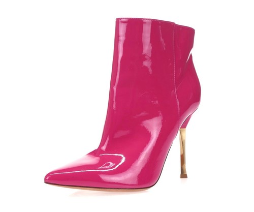 Bottines en cuir verni rose fuchsia VALENTINO GARAVANI 160000 pointure 37.5 - Photo 1/6