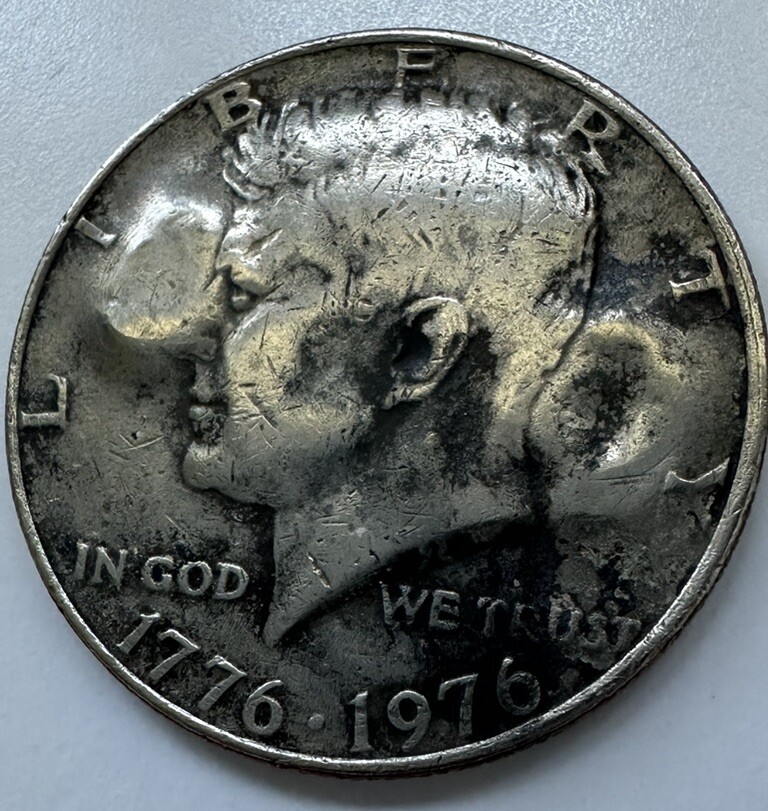 jfk 1776-1976 P JFK 50-cent. Multiple Errors Bubbles. | eBay