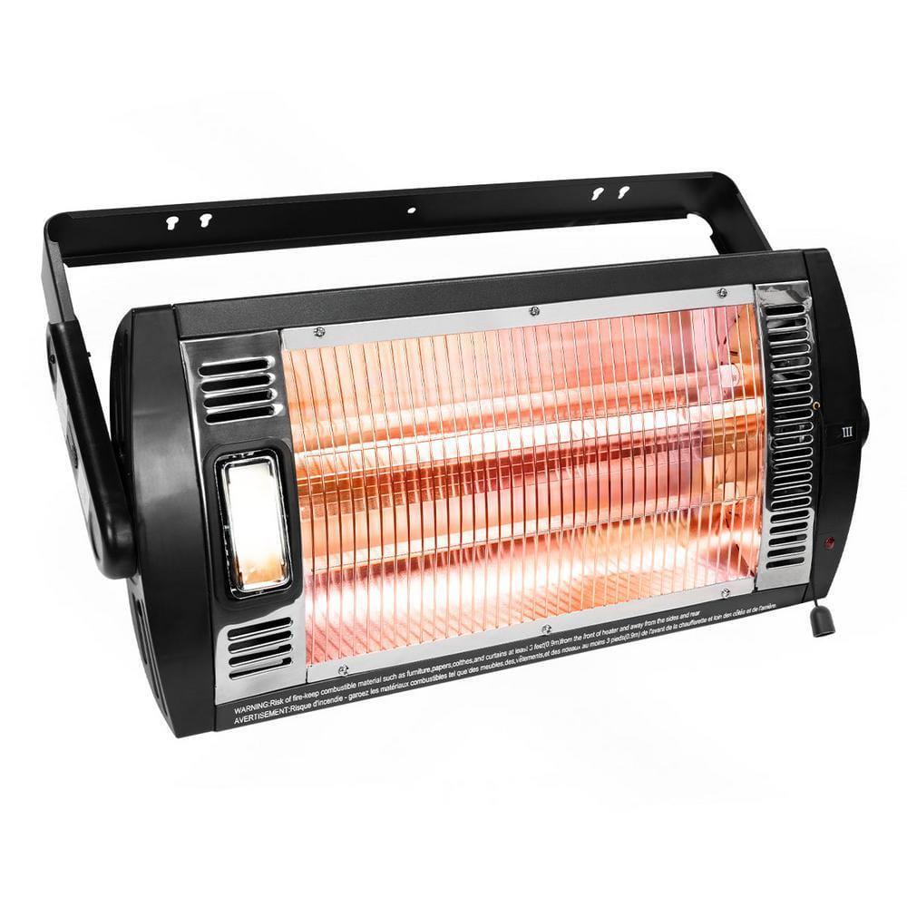 Rectangular Ceiling Heater Ceiling Surface Mount Heater 26 In. Dual Quartz Electric Indoor