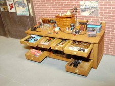 1:24-1:25 Garage DIORAMA Classic Electric Workbench Museums Quality build /JBL