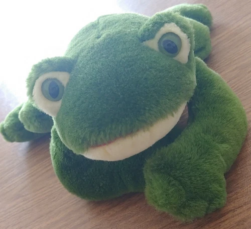 TY Classic Freddie Green Croaking Frog Plush Stuffed Makes Noise 1991 Vintage