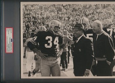 1967 GREEN BAY PACKERS TYPE I UPI PHOTO VINCE LOMBARDI w/DON CHANDLER
