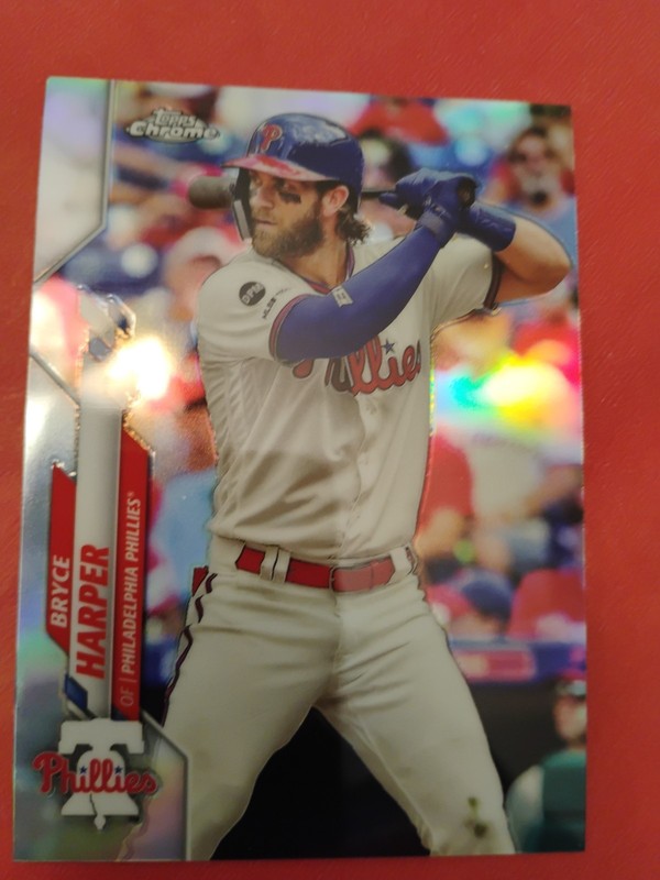 2020 Topps Chrome - Bryce Harper #97 Refractor Mint